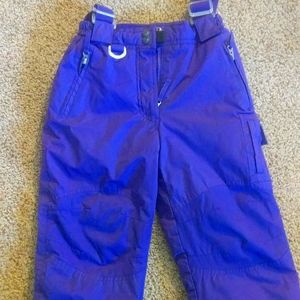 Girls X/S 5/6 Weatherproof snow bibs